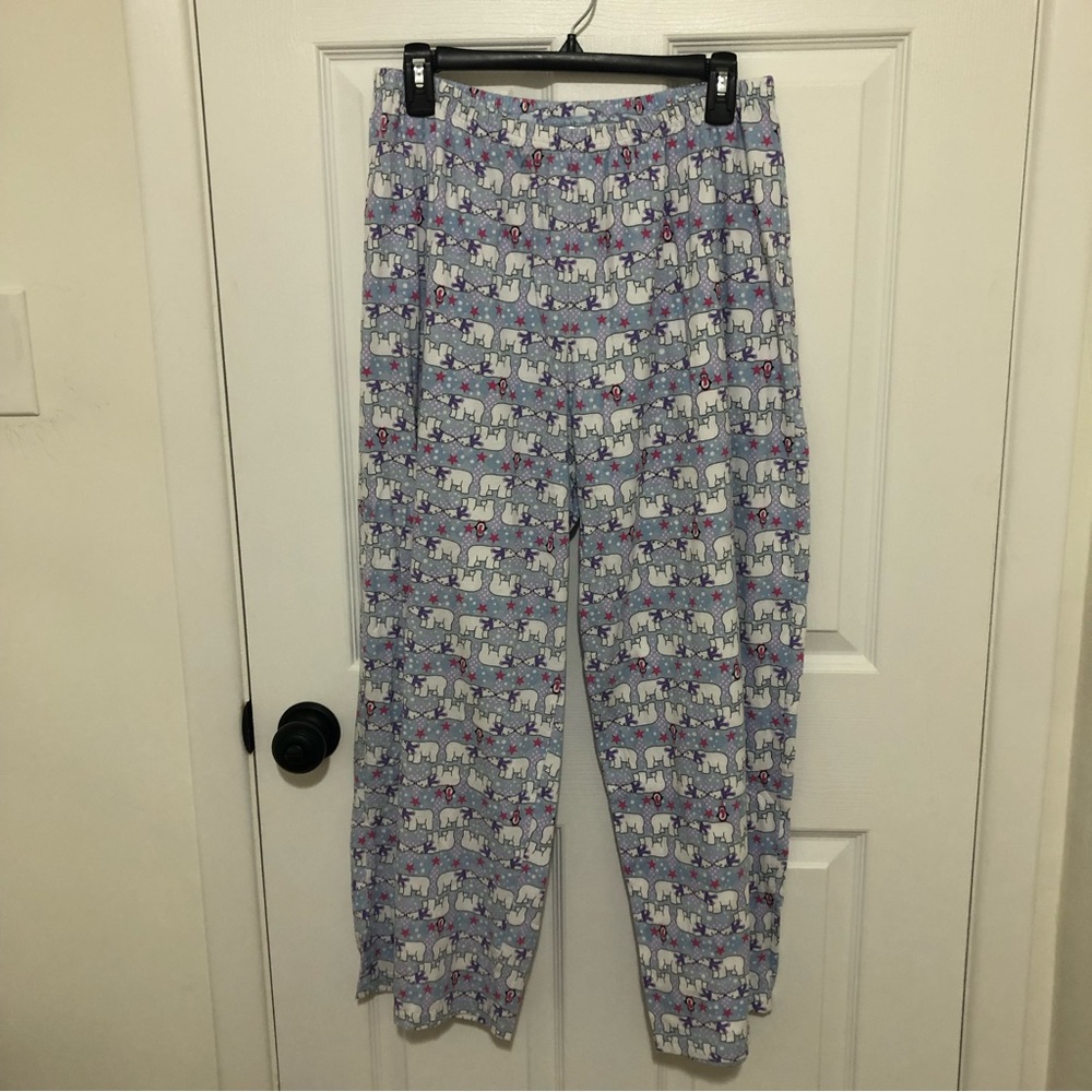 Classic Elements Womens Cozy Cotton Pajama Lounge Wear Pants - Size Large